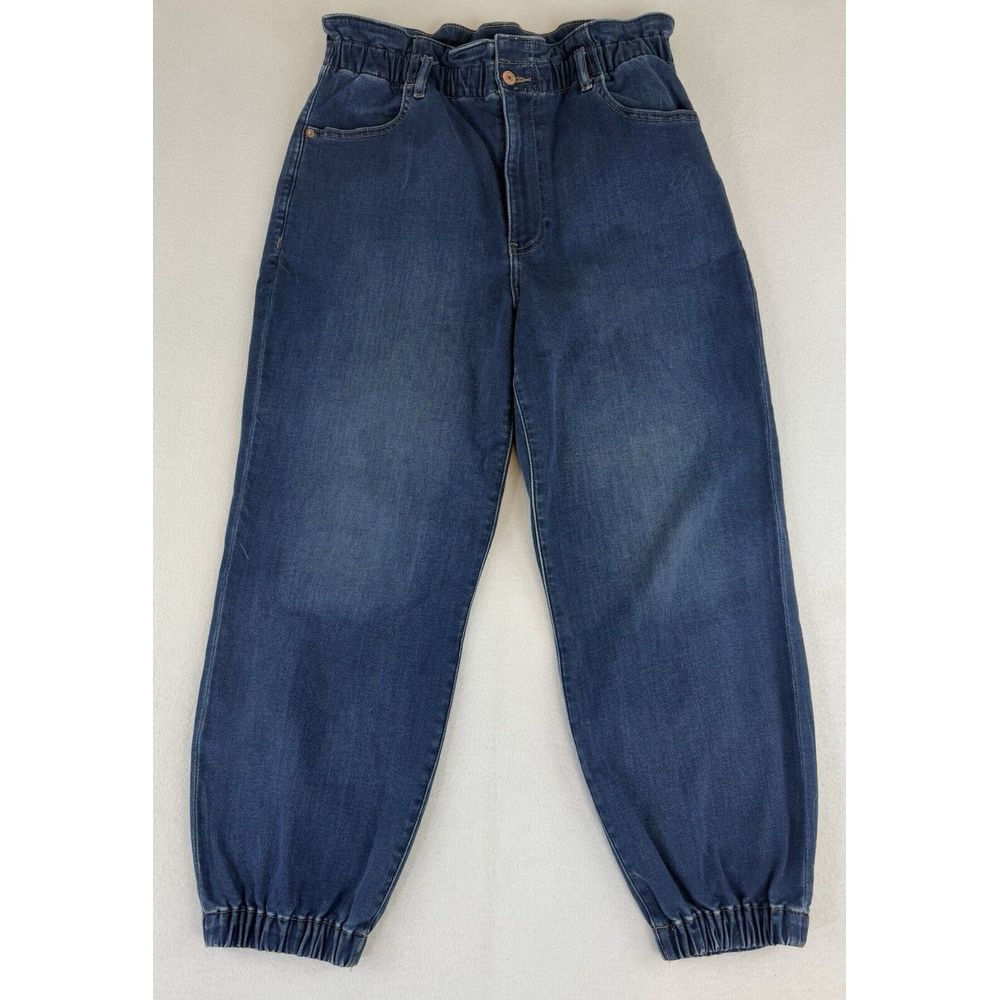Express Women's Jogger Jean Super High Rise Size 12S Comfort Knit